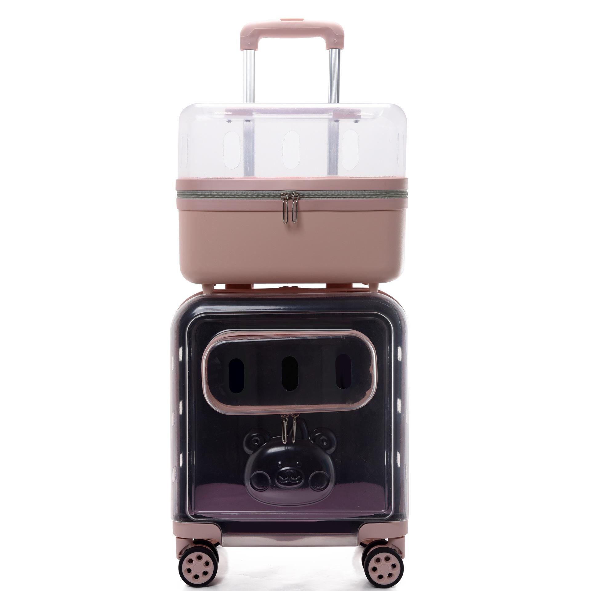 Portable Cat Bag 2 Layers Design for Outdoor Pet Trolley Case Transparent Panoramic Transport Cage Multifunctional Cat Handbag
Portable Cat Bag 2 Layers Design for Outdoor Pet Trolley Case Transparent Panoramic Transport Cage Multifunctional Cat Handbag