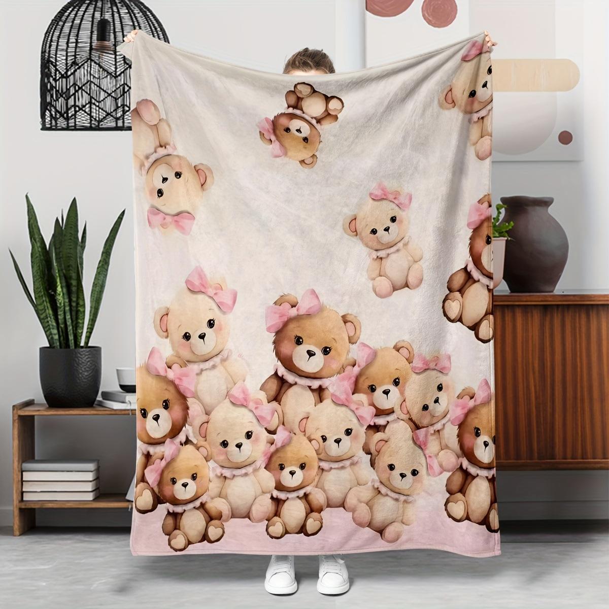 Cartoon bear digital-printed polyester Bedroom velvet flannel cover blanket Fleece soft sofa cover blankets for beds 75x90cm
Cartoon bear digital-printed polyester Bedroom velvet flannel cover blanket Fleece soft sofa cover blankets for beds 75x90cm