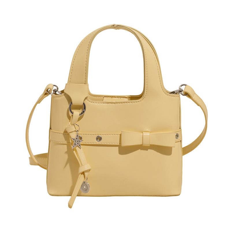 New Bow Handbag Fashionable Versatile Commuter Shoulder Messenger Bag жовтий
New Bow Handbag Fashionable Versatile Commuter Shoulder Messenger Bag жовтий