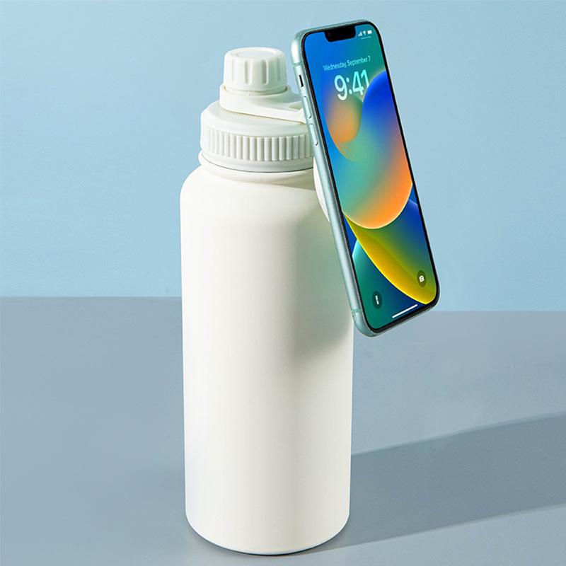 2026 New Style Magnetic Phone Stand Water Bottle Outdoor 1L Large Capacity Stainless Steel Insulated Sports Kettle For Travel 1000ml
2026 New Style Magnetic Phone Stand Water Bottle Outdoor 1L Large Capacity Stainless Steel Insulated Sports Kettle For Travel 1000ml
