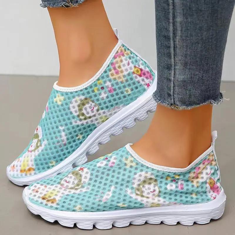 Ladies Loafers Cartoon Nurse Doctor Print Women Sneakers Slip On Light Mesh Casual Shoes Summer Breathable Flats Zapatos 43 небо синє кольору
Ladies Loafers Cartoon Nurse Doctor Print Women Sneakers Slip On Light Mesh Casual Shoes Summer Breathable Flats Zapatos 43 небо синє кольору