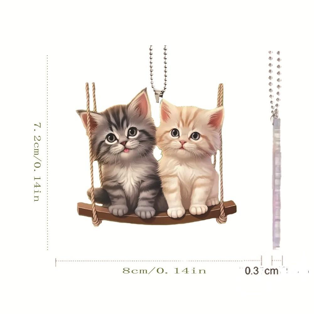 Милый акриловый кулон для автомобиля с кошкой, милый качающийся брелок, идеально подходящий для декора салона автомобиля
Милый акриловый кулон для автомобиля с кошкой, милый качающийся брелок, идеально подходящий для декора салона автомобиля