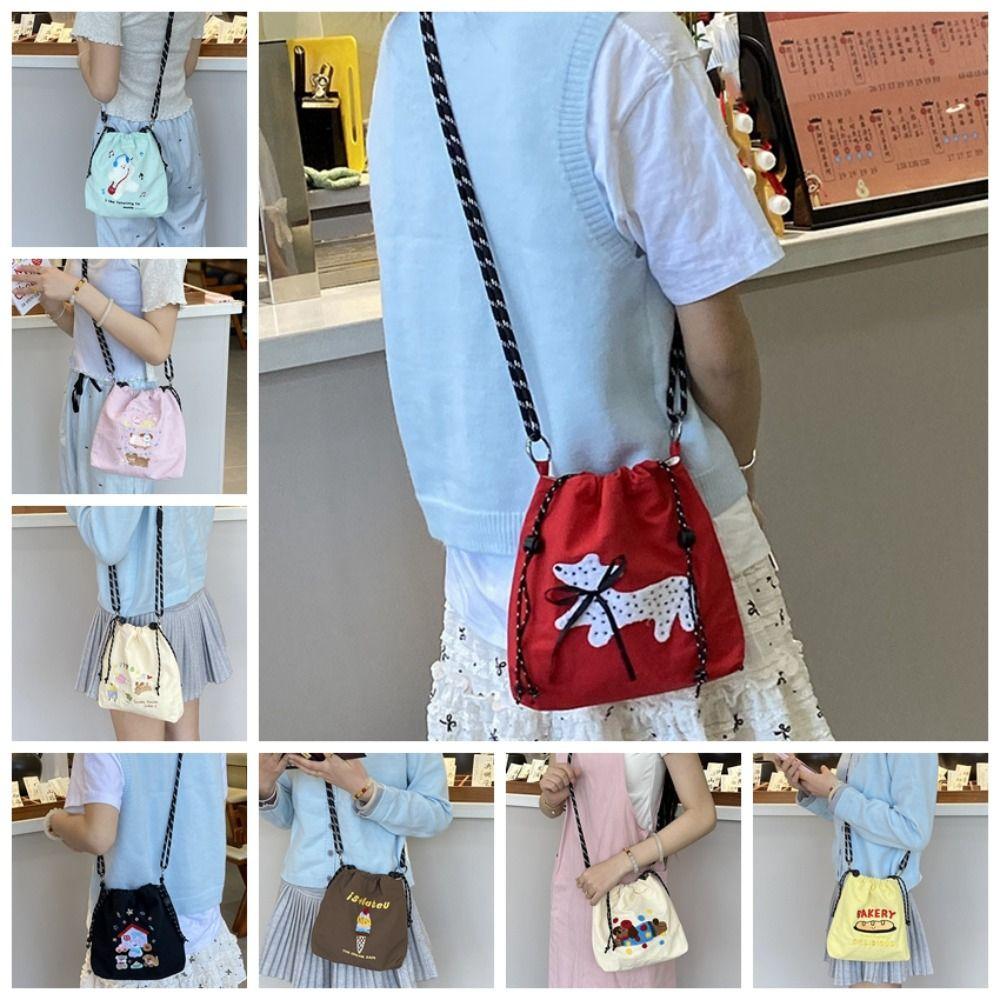 Multicolor Drawstring Crossbody Bag Embroidery Mobile Phone Pack Nylon Shoulder Bag Outdoor Style A
Multicolor Drawstring Crossbody Bag Embroidery Mobile Phone Pack Nylon Shoulder Bag Outdoor Style A