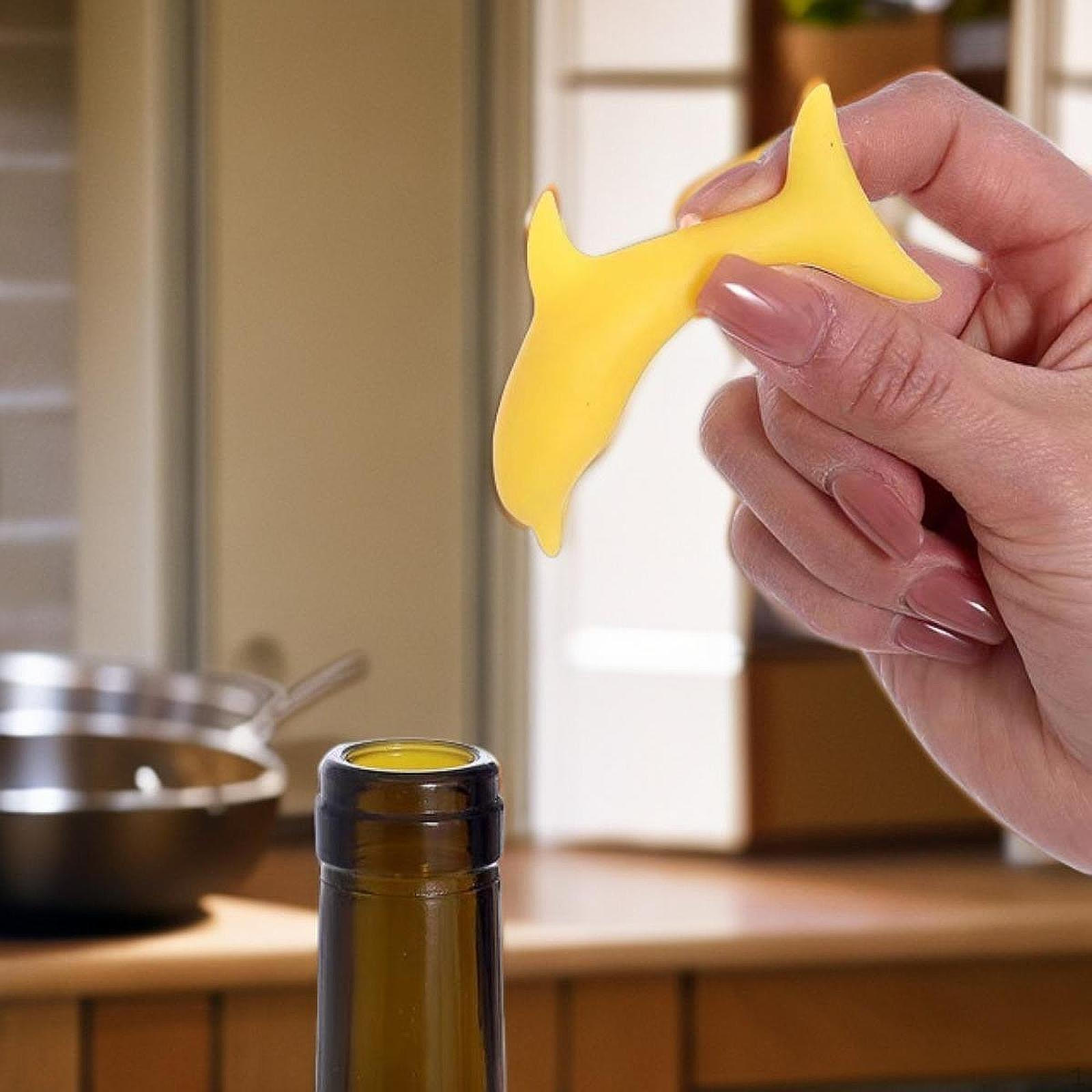 -Пробка для вина в форме дельфина, бутылка шампанского, подарок на День отца, жёлтый
-Пробка для вина в форме дельфина, бутылка шампанского, подарок на День отца, жёлтый