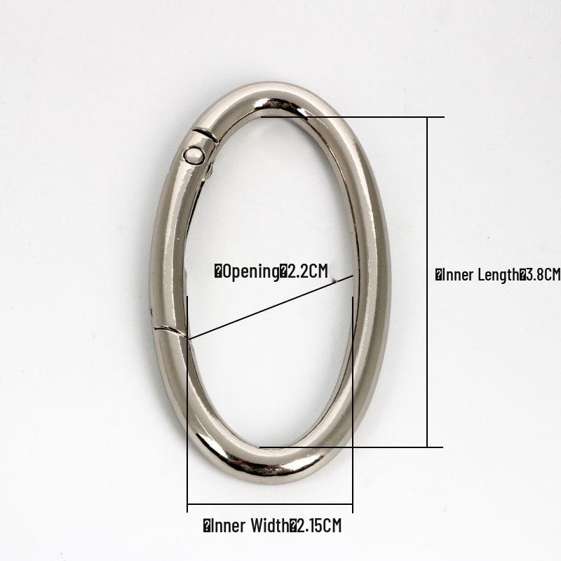 Metal Round Single Ring Buckle Hook Keychain - Bags & Luggage Accessories Negotiable for Bulk
Metal Round Single Ring Buckle Hook Keychain - Bags & Luggage Accessories Negotiable for Bulk