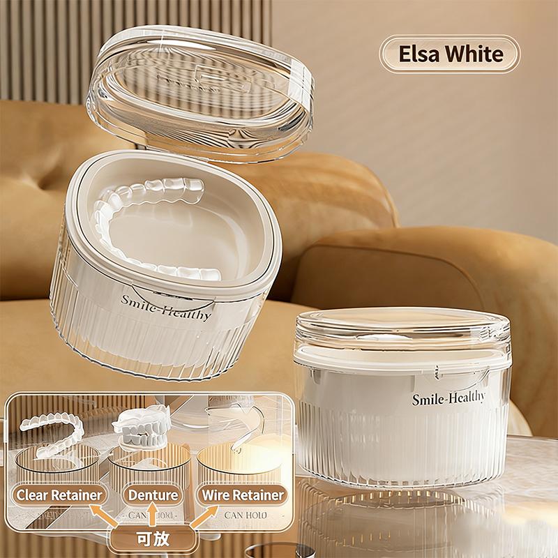 Multi-Function Denture Case With Mirror Built In Drainage Soaking Box With Cleaning Brush For Retainer Aligner Denture Travel St білий
Multi-Function Denture Case With Mirror Built In Drainage Soaking Box With Cleaning Brush For Retainer Aligner Denture Travel St білий