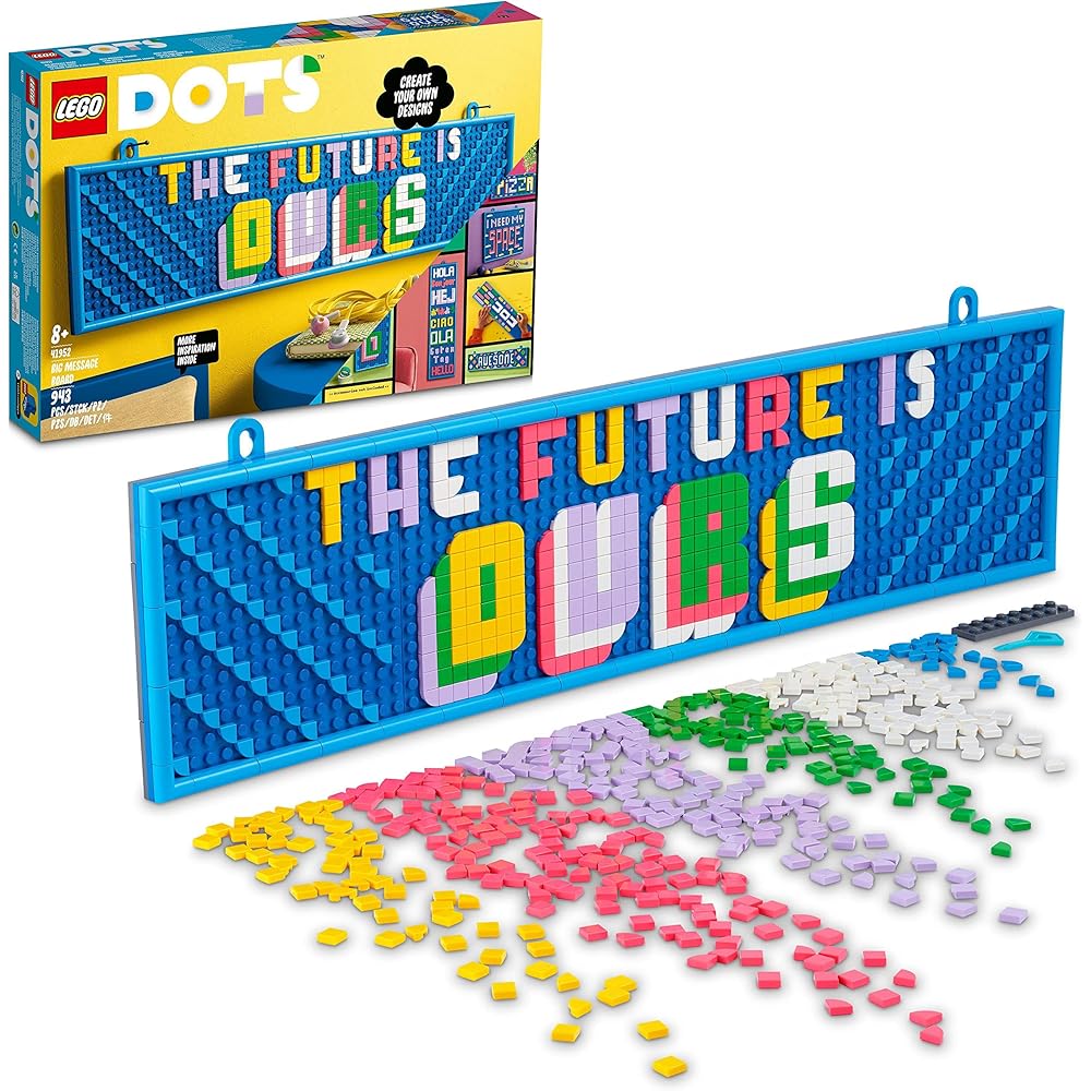 LEGO Dots Deluxe Message Board 41952 Craft Toy with Jewels for Boys and Girls Ages 8 and Up
LEGO Dots Deluxe Message Board 41952 Craft Toy with Jewels for Boys and Girls Ages 8 and Up