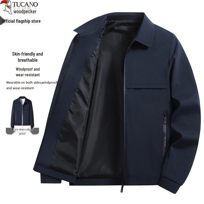 Woodpecker 2025 Men s Spring and Autumn Casual Loose Lapel Jacket for Middle-Aged and Elderly 3XL (145-160 jin) темно-синього кольору
Woodpecker 2025 Men s Spring and Autumn Casual Loose Lapel Jacket for Middle-Aged and Elderly 3XL (145-160 jin) темно-синього кольору