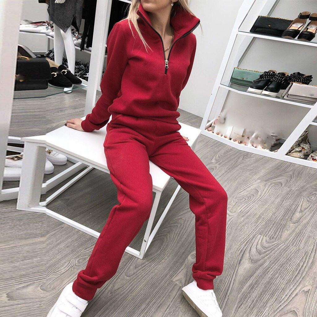 Женщины Fahion с длинным рукавом Solid Pullover Sweatshirt and Pants Sportssuit Sets XL красный
Женщины Fahion с длинным рукавом Solid Pullover Sweatshirt and Pants Sportssuit Sets XL красный