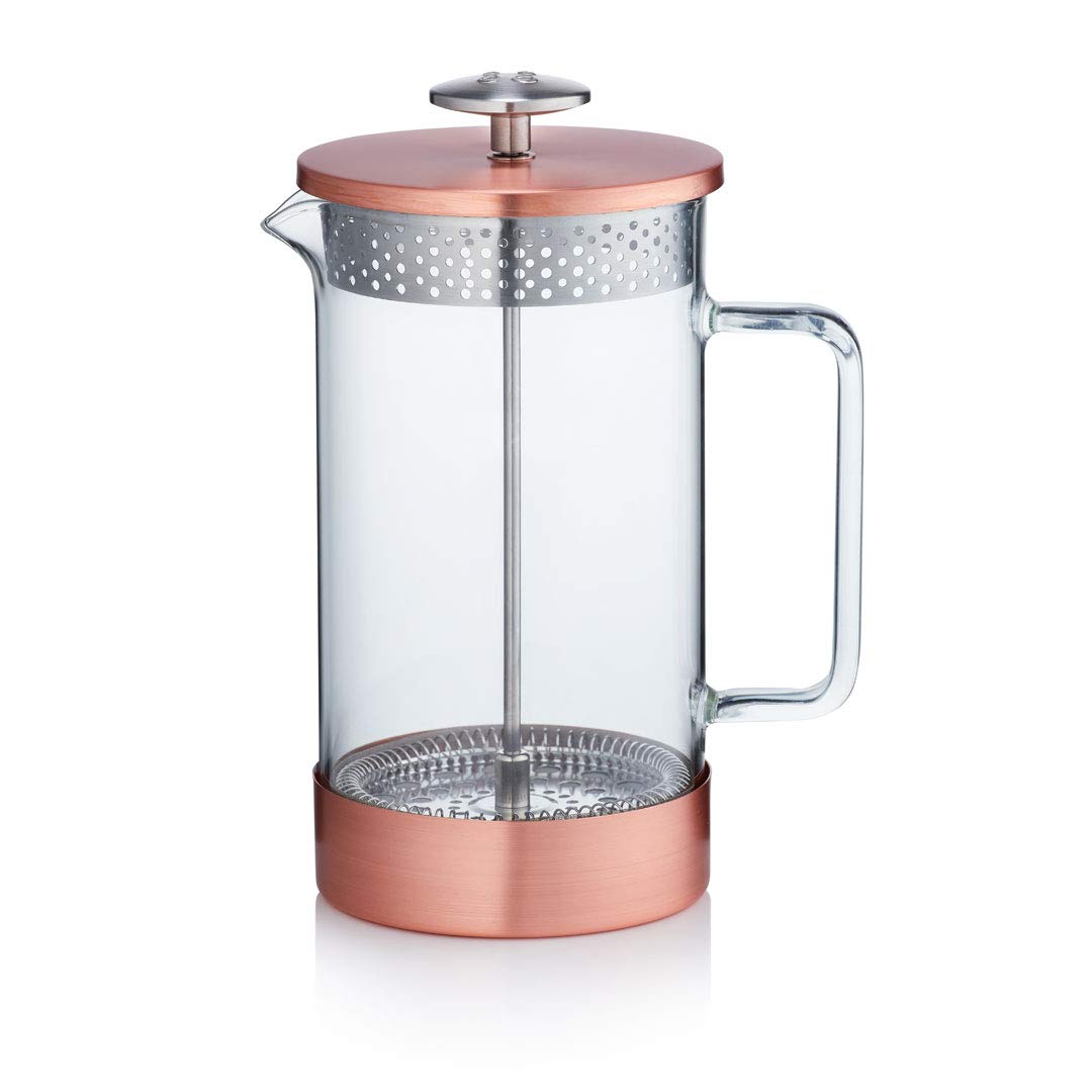 BARISTA&CO Core Coffee Press 8-cup, 1000ml Coffee Maker with French Press Plunger (Copper)
BARISTA&CO Core Coffee Press 8-cup, 1000ml Coffee Maker with French Press Plunger (Copper)