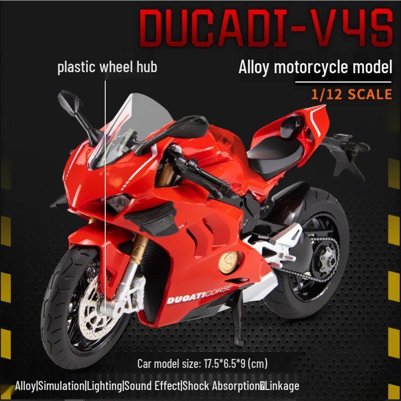 Кавасаки 1:12 Модель мотоцикла Ducati Alloy со звуком для детей
Кавасаки 1:12 Модель мотоцикла Ducati Alloy со звуком для детей