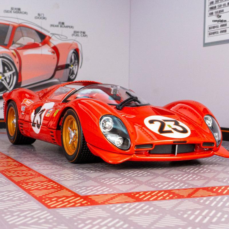 Bburago 1967 Ferrari 330 P4 Daytona Le Mans Модель винтажного гоночного автомобиля красный
Bburago 1967 Ferrari 330 P4 Daytona Le Mans Модель винтажного гоночного автомобиля красный