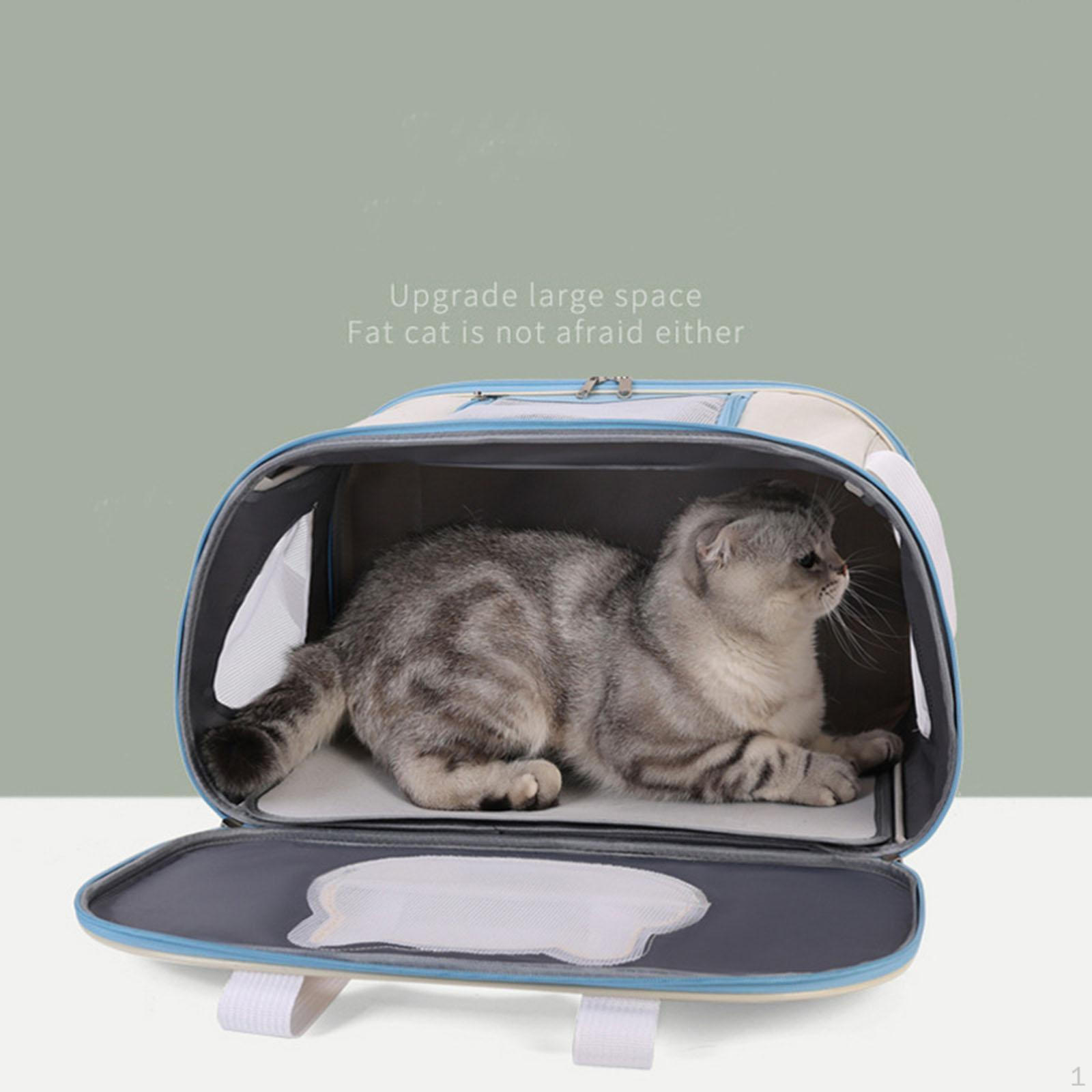 Cat Carrier Bag Shoulder Soft Breathable Foldable Handbag Dog Mesh Sides for Puppy синий
Cat Carrier Bag Shoulder Soft Breathable Foldable Handbag Dog Mesh Sides for Puppy синий