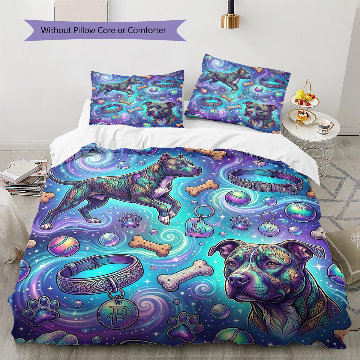 Galaxy Dogs Pattern Bedding Set Quilt Cover Pillowcase Home Decor Gift (1 * duvet cover + 2 * pillowcase, without core) 135x200cm
Galaxy Dogs Pattern Bedding Set Quilt Cover Pillowcase Home Decor Gift (1 * duvet cover + 2 * pillowcase, without core) 135x200cm