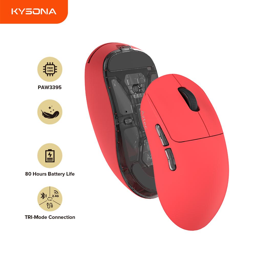 Беспроводная игровая мышь Kysona Aztec Red PAW3395, 55 г, сверхлегкая, 26000 точек на дюйм, 6 кнопок, 90 миллионов оптических компьютерных мышей для ноутбуков
Беспроводная игровая мышь Kysona Aztec Red PAW3395, 55 г, сверхлегкая, 26000 точек на дюйм, 6 кнопок, 90 миллионов оптических компьютерных мышей для ноутбуков