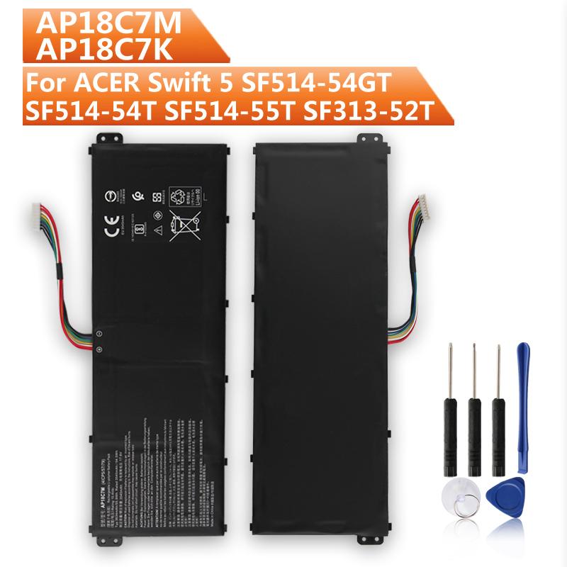 Новый сменный аккумулятор AP18C7M AP18C7K для ACER Swift 5 SF514-54GT SF514-54T SF514-55T SF313-52T SF514-55T SF313-52G 3634 мАч
Новый сменный аккумулятор AP18C7M AP18C7K для ACER Swift 5 SF514-54GT SF514-54T SF514-55T SF313-52T SF514-55T SF313-52G 3634 мАч