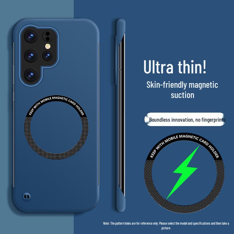 Samsung S25 Ultra Безрамковий Магнітний Чохол A56: Чохол з відчуттям шкіри, з захистом від перегріву A37 темно-синього кольору
Samsung S25 Ultra Безрамковий Магнітний Чохол A56: Чохол з відчуттям шкіри, з захистом від перегріву A37 темно-синього кольору
