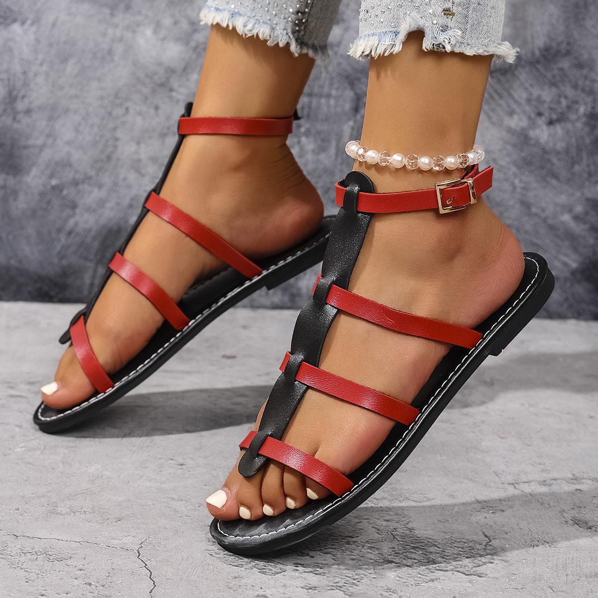 Модные женские сандалии Женские сандалии на плоской подошве с перемычкой для пальца Повседневные римские сандалии 2025 Лето Перекрещенные узкие ремешки Ремешок с пряжкой на щиколотке Женская пляжная обувь 36 красный
Модные женские сандалии Женские сандалии на плоской подошве с перемычкой для пальца Повседневные римские сандалии 2025 Лето Перекрещенные узкие ремешки Ремешок с пряжкой на щиколотке Женская пляжная обувь 36 красный