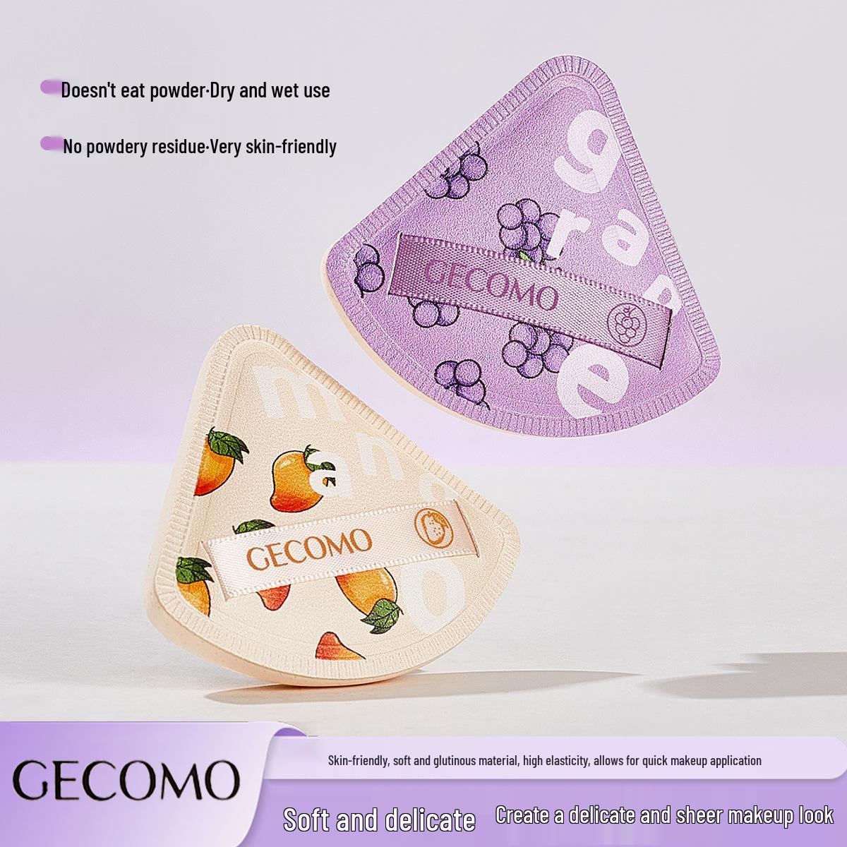 GECOMO Dual-Use Soft Triangle Makeup Sponge - Skin-Friendly, Non-Absorbent, Long-Lasting for Wet/Dry Use
GECOMO Dual-Use Soft Triangle Makeup Sponge - Skin-Friendly, Non-Absorbent, Long-Lasting for Wet/Dry Use