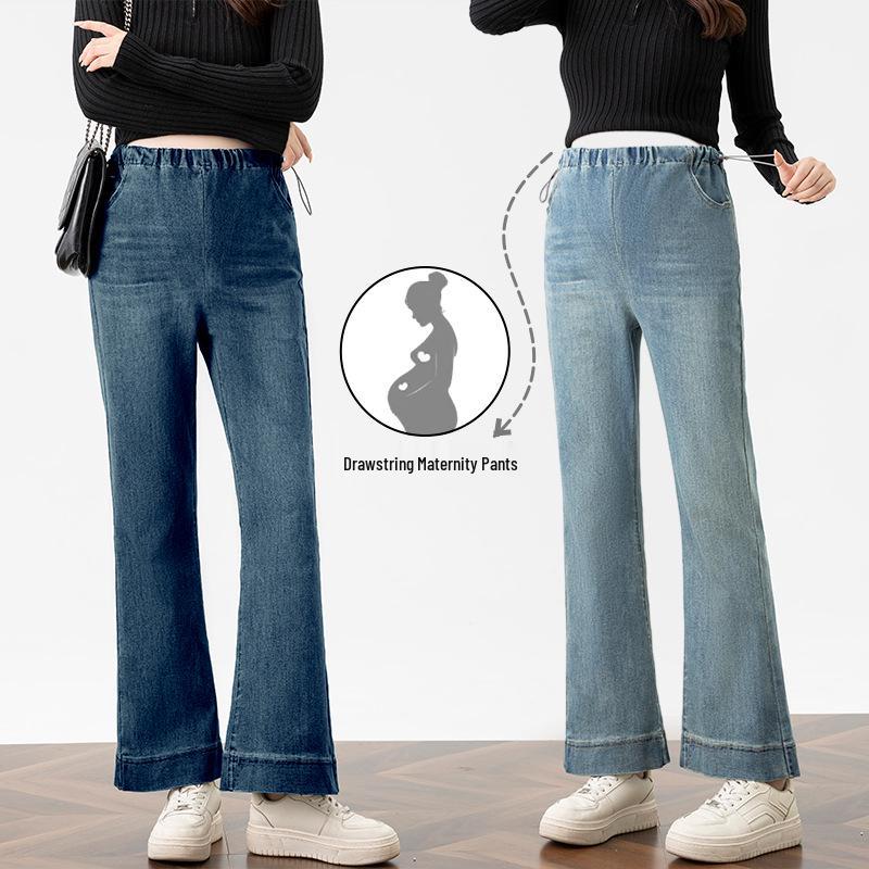 2026 Spring Maternity Denim Cropped Pants with Elastic Waist and Adjustable Side Drawstring for a Loose, Wide-Leg Fit. XL
2026 Spring Maternity Denim Cropped Pants with Elastic Waist and Adjustable Side Drawstring for a Loose, Wide-Leg Fit. XL