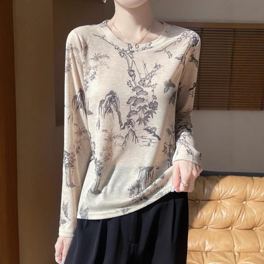 Women s Thin Long Sleeve Printed Knitwear Top - Spring/Summer Fashion Round Neck Shirt XL
Women s Thin Long Sleeve Printed Knitwear Top - Spring/Summer Fashion Round Neck Shirt XL