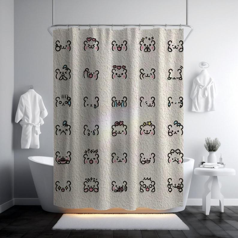 Cute Emoji Shower Curtain, Custom Bathroom Decor, Waterproof Polyester, Perfect For Bathroom Design W60H190(CM)-1 Pcs
Cute Emoji Shower Curtain, Custom Bathroom Decor, Waterproof Polyester, Perfect For Bathroom Design W60H190(CM)-1 Pcs