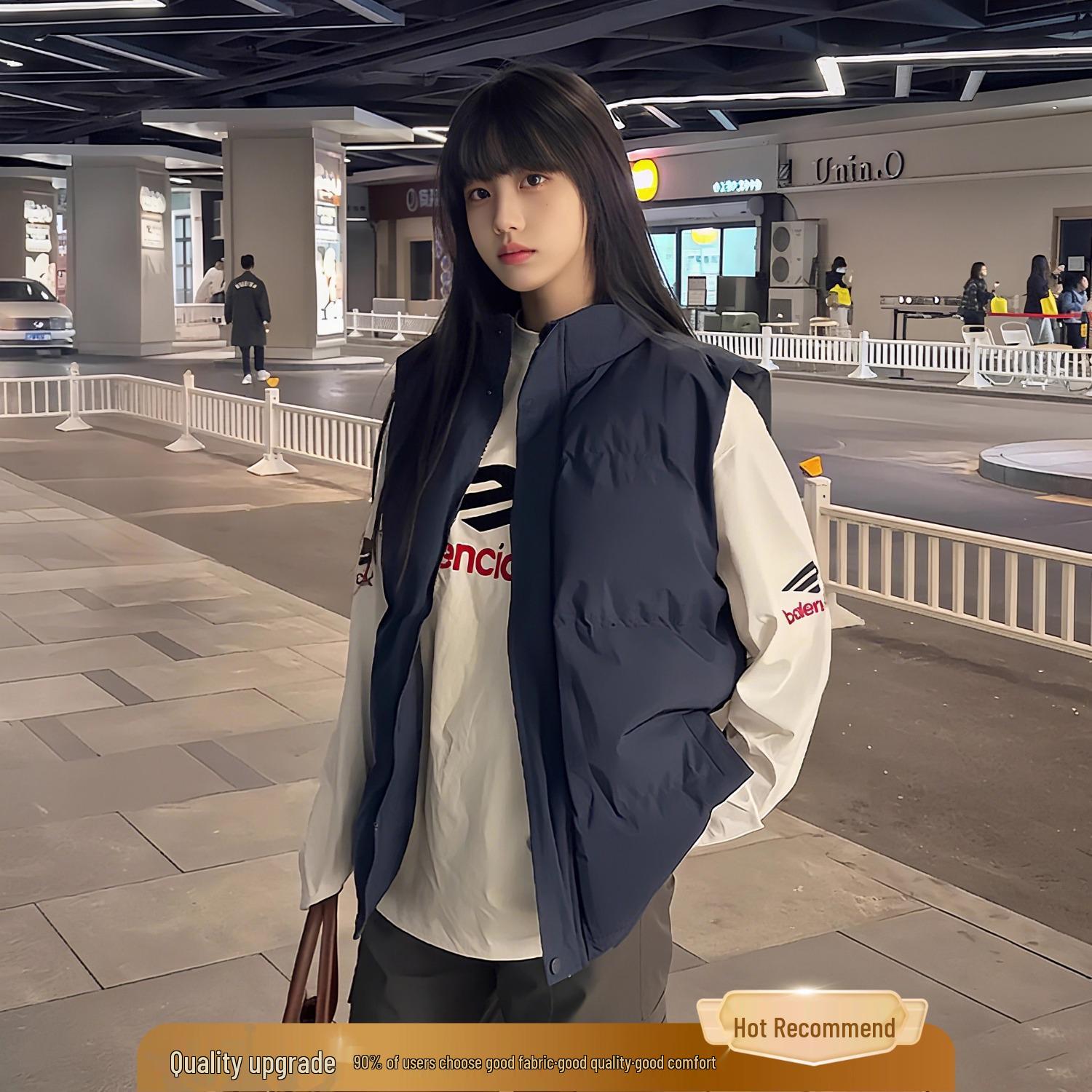 Men s Dark Blue Stand-Collar Cotton Vest - Sleeveless, Functional, Essential for Autumn/Winter, Trendy for Teens 5XL
Men s Dark Blue Stand-Collar Cotton Vest - Sleeveless, Functional, Essential for Autumn/Winter, Trendy for Teens 5XL