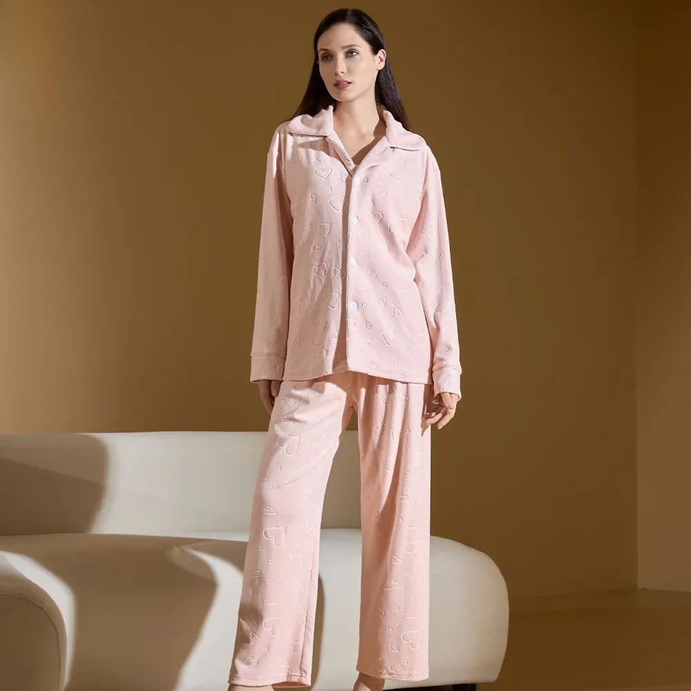 Новые женские брюки Island Velvet осень и зима с длинными рукавами, с принтом Love Plus Size, свободный мягкий домашний костюм XL
Новые женские брюки Island Velvet осень и зима с длинными рукавами, с принтом Love Plus Size, свободный мягкий домашний костюм XL