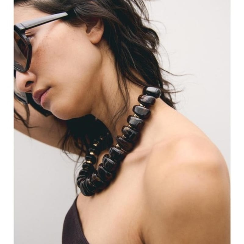 H&M beaded necklace in gold/dark brown 1296143001 NOSIZE
H&M beaded necklace in gold/dark brown 1296143001 NOSIZE