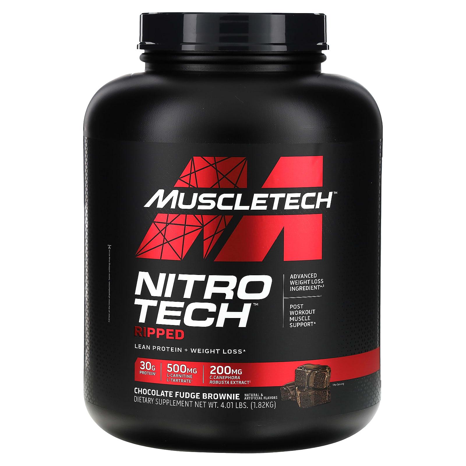 Nitro Tech Ripped, Pure Protein + Weight Loss, Chocolate Fudge Brownie, 1.82Kg(4.01Lbs)
Nitro Tech Ripped, Pure Protein + Weight Loss, Chocolate Fudge Brownie, 1.82Kg(4.01Lbs)