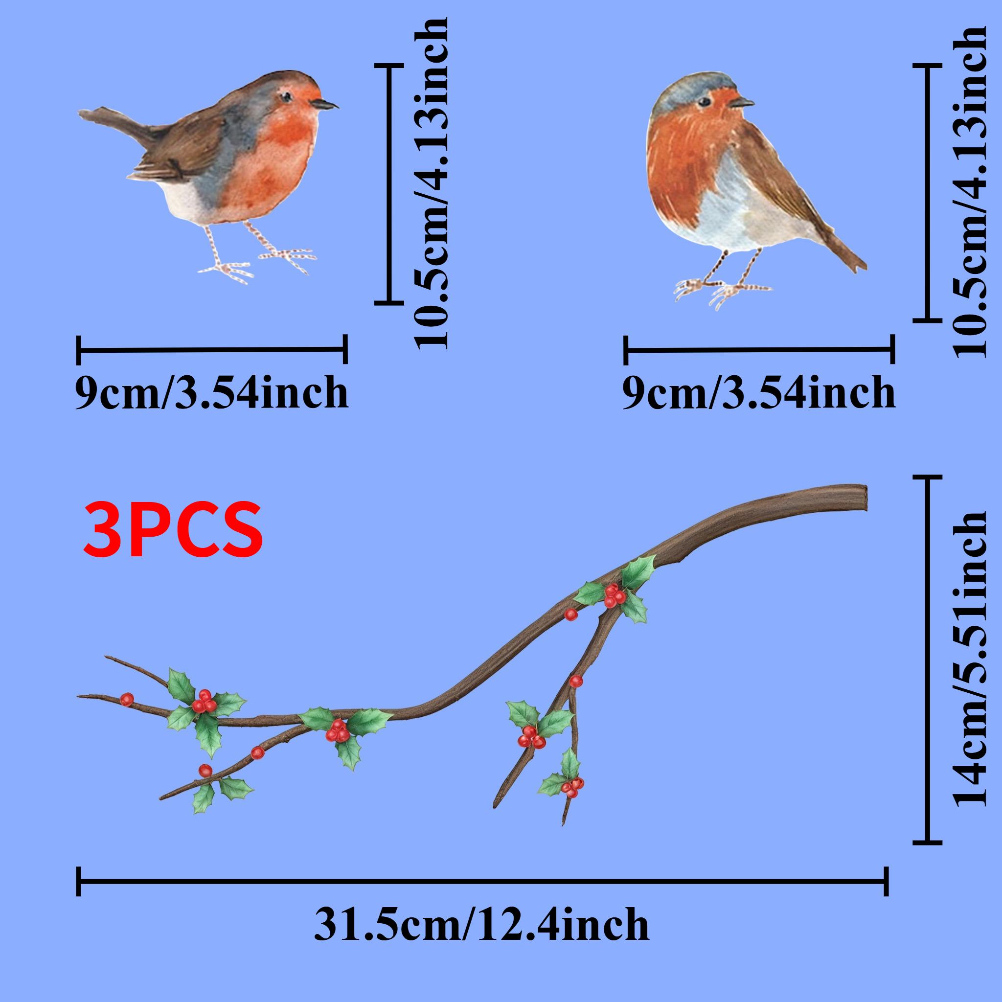 3PCS/Sheet Branch Robin Window Decals Stickers Self-adhesive for DIY Living Room Bedroom Garden Funny Bird Waterproof Decoration
3PCS/Sheet Branch Robin Window Decals Stickers Self-adhesive for DIY Living Room Bedroom Garden Funny Bird Waterproof Decoration