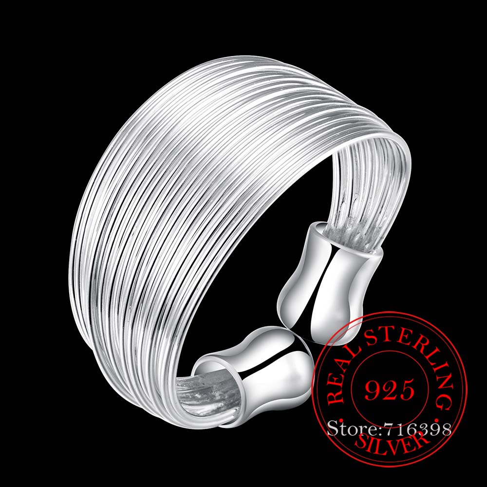 2026 100% 925 Sterling Silver Open Ring INS Minimalist Multi-layer Weaving Lines Finger Ring for Women Statement Adjustable Ring resizable
2026 100% 925 Sterling Silver Open Ring INS Minimalist Multi-layer Weaving Lines Finger Ring for Women Statement Adjustable Ring resizable