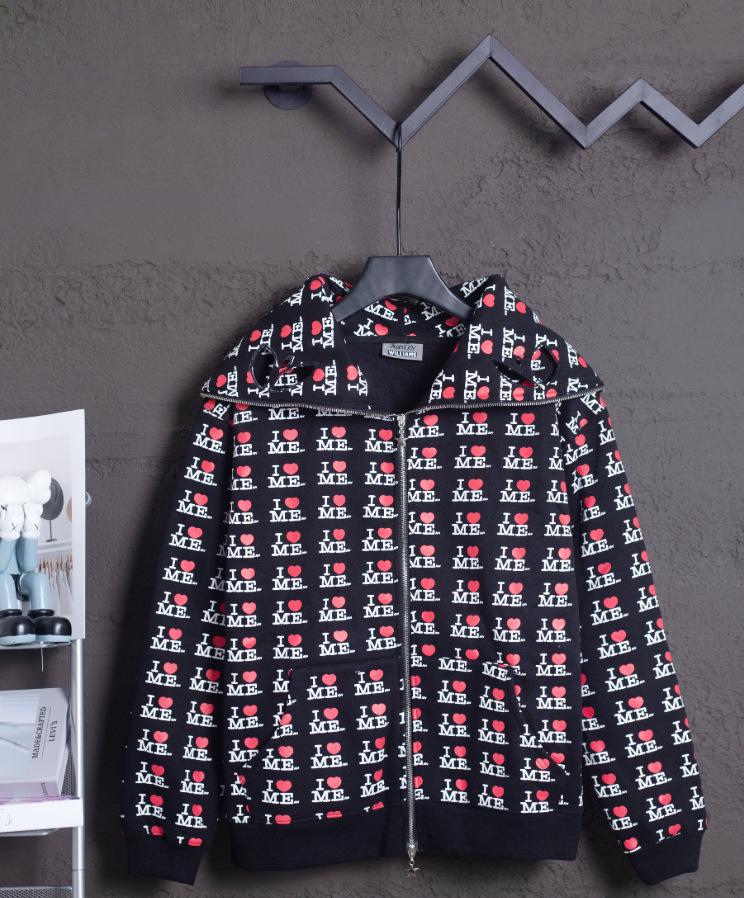 AshW Cross-Border Sweatshirt: Hooded design with cutout, all-over embroidery, pure cotton fleece lining, and a zippered front. Large
AshW Cross-Border Sweatshirt: Hooded design with cutout, all-over embroidery, pure cotton fleece lining, and a zippered front. Large