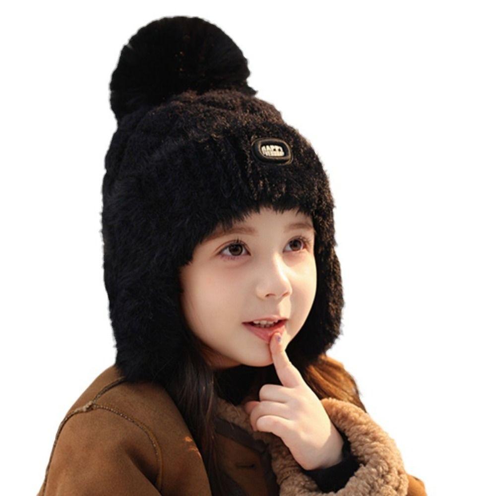 Solid Color Winter Knitted Hat Ear Protection Earflaps Bonnet Hat Fashion Kids Beanie Cap білий
Solid Color Winter Knitted Hat Ear Protection Earflaps Bonnet Hat Fashion Kids Beanie Cap білий