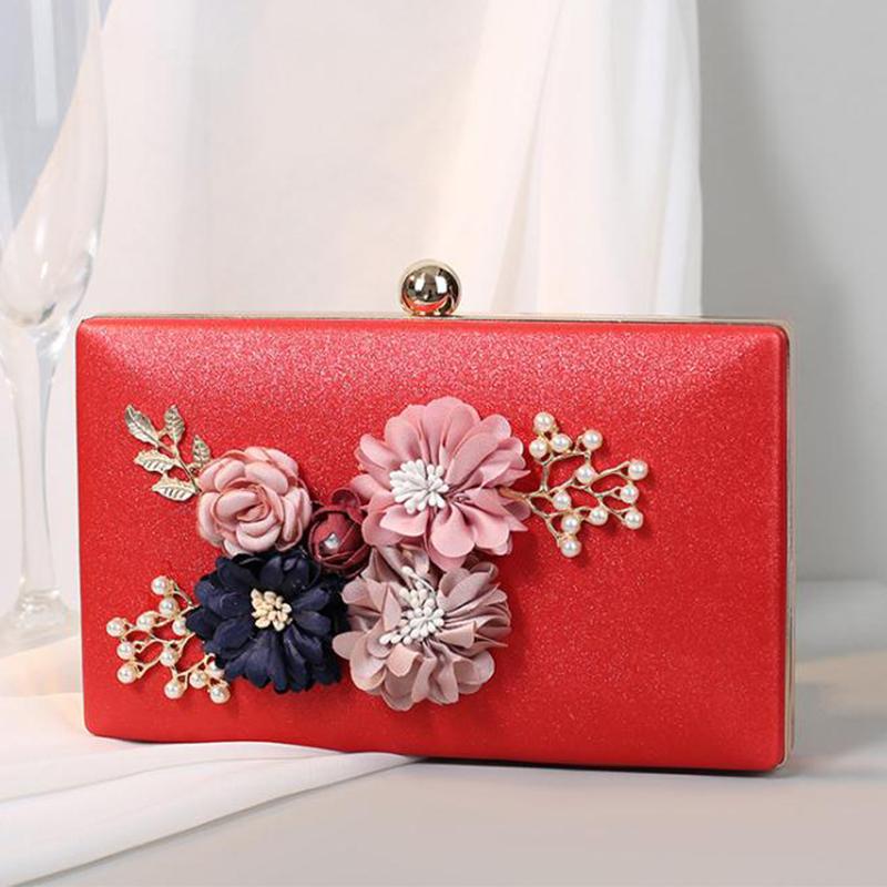 Red Evening Clutch Wedding 3D Floral Handbag Lady Pearl Purse Female Flower Case Dinner Banquet Clutches Dinner Formal Bags 20cmX12cmX3.5cm
Red Evening Clutch Wedding 3D Floral Handbag Lady Pearl Purse Female Flower Case Dinner Banquet Clutches Dinner Formal Bags 20cmX12cmX3.5cm