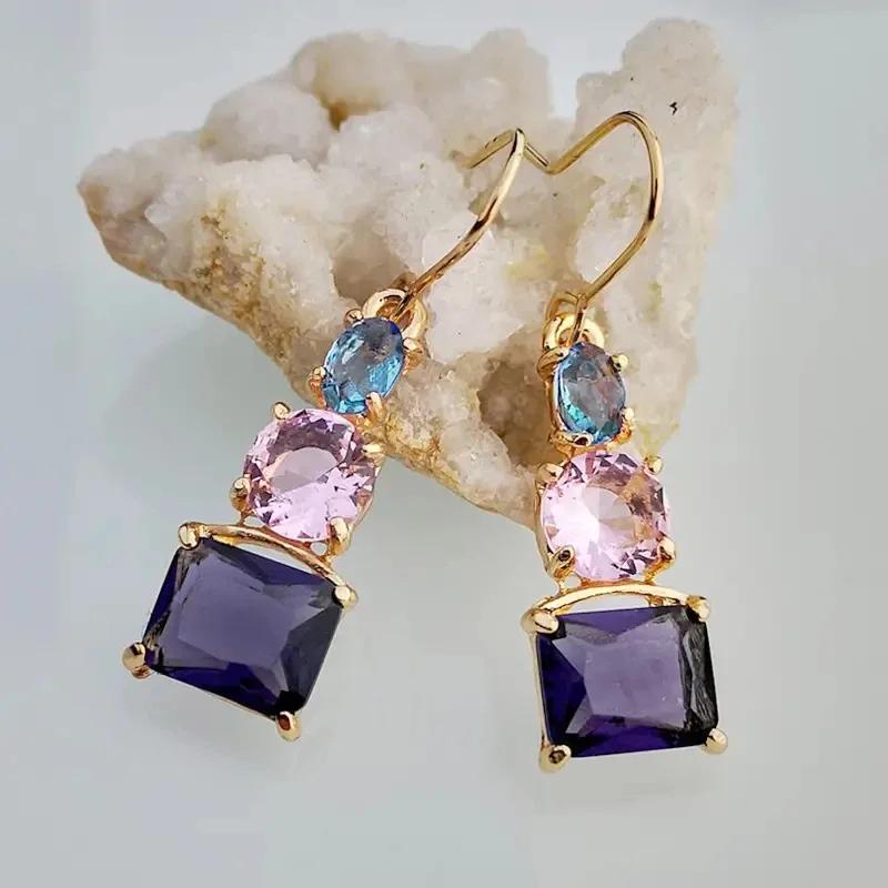 Novel Colorful Cubic Zirconia Drop Earrings for Women Trendy Bridal Wedding Exquisite Accessories New Zircon
Novel Colorful Cubic Zirconia Drop Earrings for Women Trendy Bridal Wedding Exquisite Accessories New Zircon