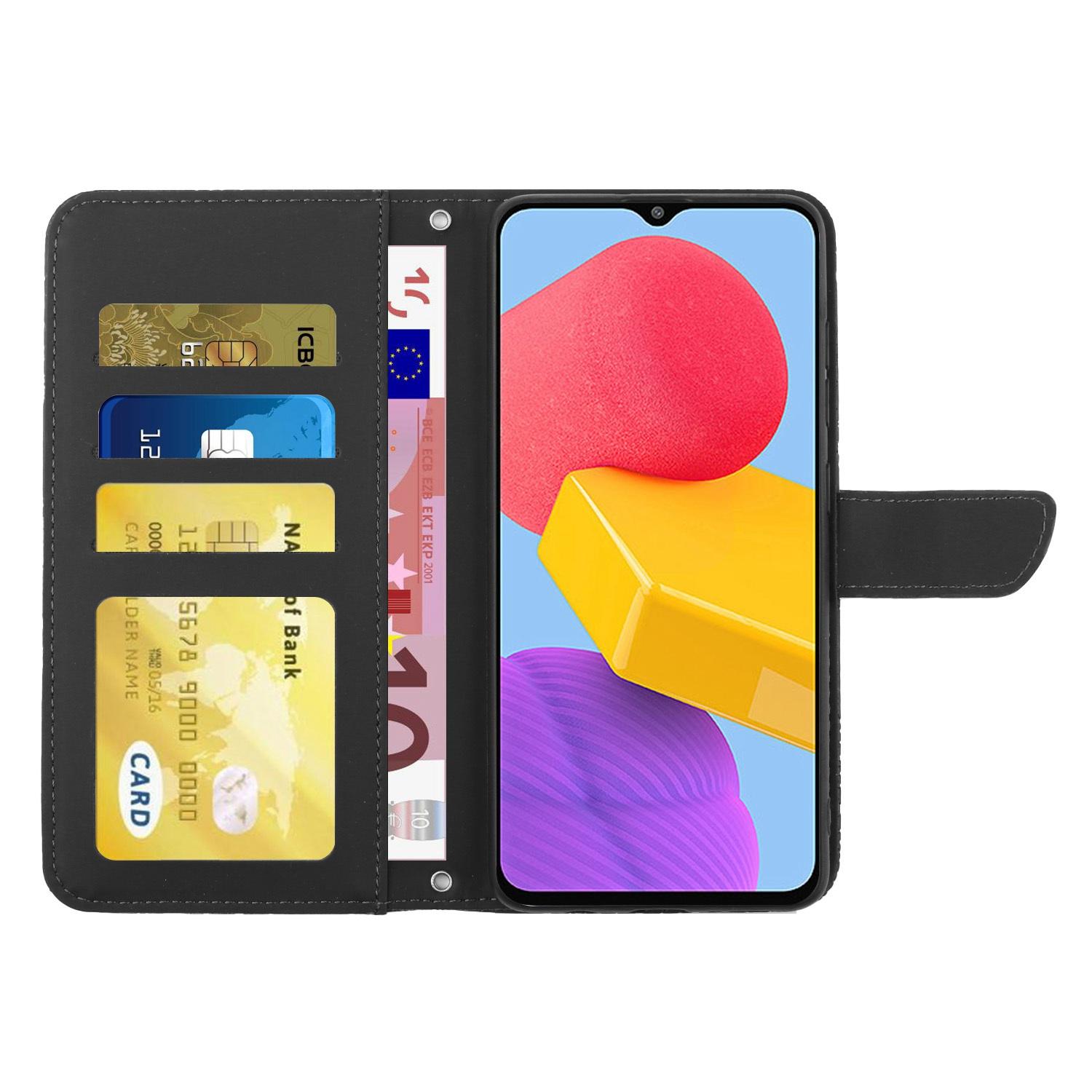 For Samsung Galaxy M13 4G Stand Wallet Phone Case PU Leather Butterfly Flowers Imprinting Skin-touch Protective Cover with Shoulder Strap Black
For Samsung Galaxy M13 4G Stand Wallet Phone Case PU Leather Butterfly Flowers Imprinting Skin-touch Protective Cover with Shoulder Strap Black