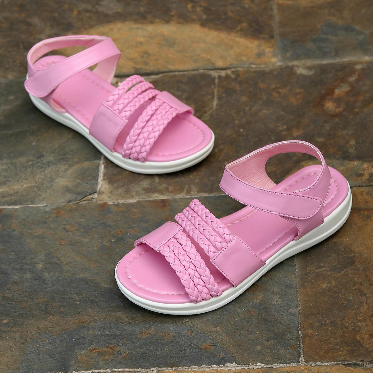 Жіночі босоніжки. Модні босоніжки з відкритим носком і барвистими плетеними ремінцями. Богемні пляжні тапочки з плоским дном. Повсякденні тапочки. Жіноче взуття. 42 рожевий
Жіночі босоніжки. Модні босоніжки з відкритим носком і барвистими плетеними ремінцями. Богемні пляжні тапочки з плоским дном. Повсякденні тапочки. Жіноче взуття. 42 рожевий