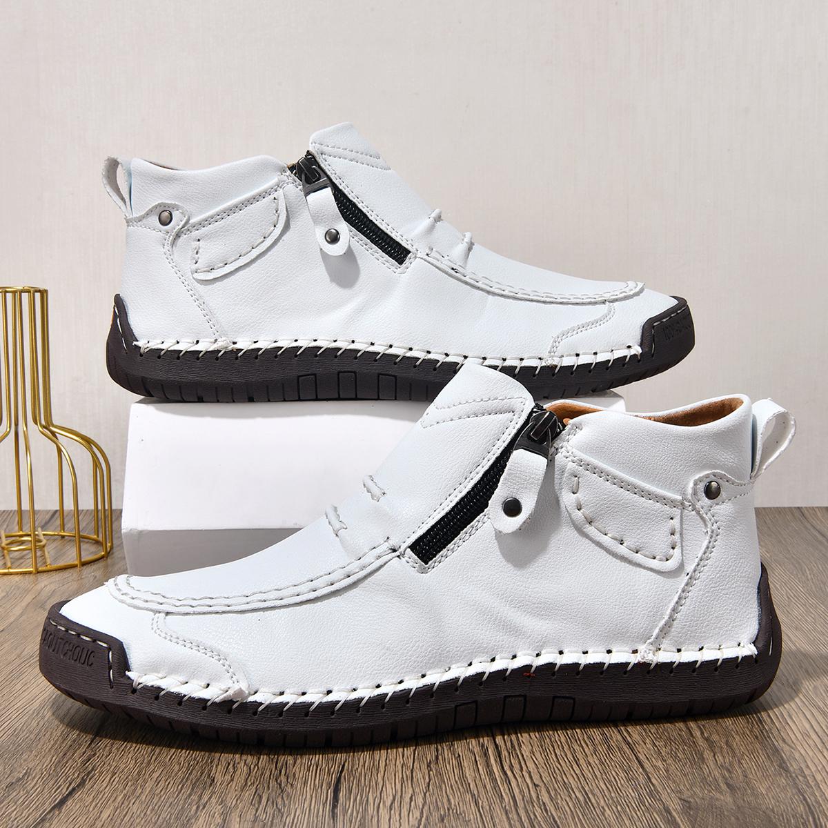 Осенние Мужские Ботинки из Натуральной Кожи Ручной Работы, Кроссовки Дизайна для Улицы, Мужские Лоферы, Повседневная Кожаная Обувь, Мужские Ботильоны, Мужские Ботинки на Молнии 38 белый
Осенние Мужские Ботинки из Натуральной Кожи Ручной Работы, Кроссовки Дизайна для Улицы, Мужские Лоферы, Повседневная Кожаная Обувь, Мужские Ботильоны, Мужские Ботинки на Молнии 38 белый