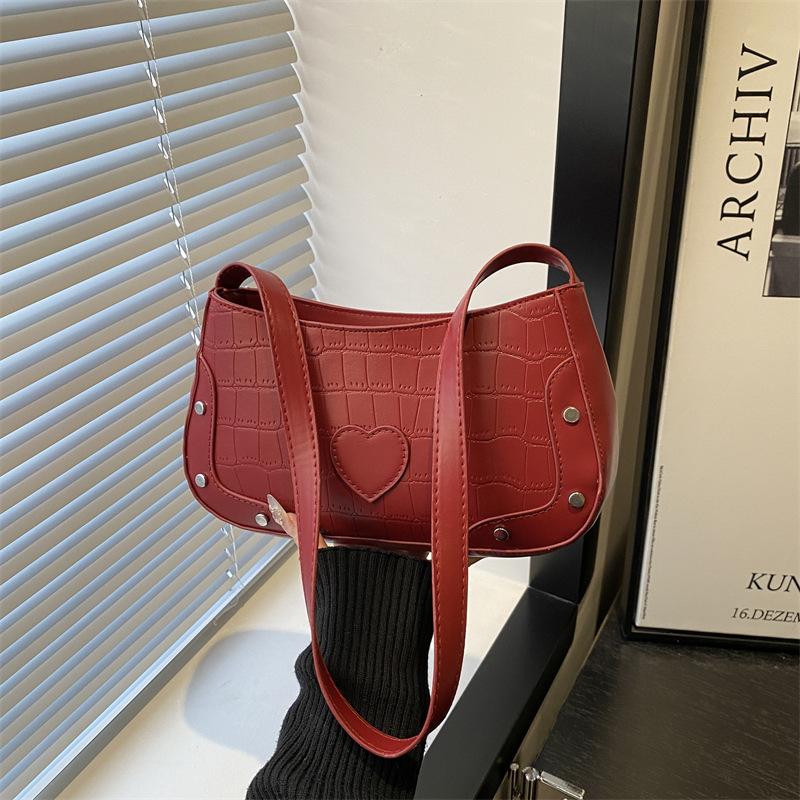 Heart Design Korean Style Pu Shoulder Bags for Women Versatile Ladies Square Underarm Bag Trendy Solid Color Girls Handbag Purse червоний
Heart Design Korean Style Pu Shoulder Bags for Women Versatile Ladies Square Underarm Bag Trendy Solid Color Girls Handbag Purse червоний