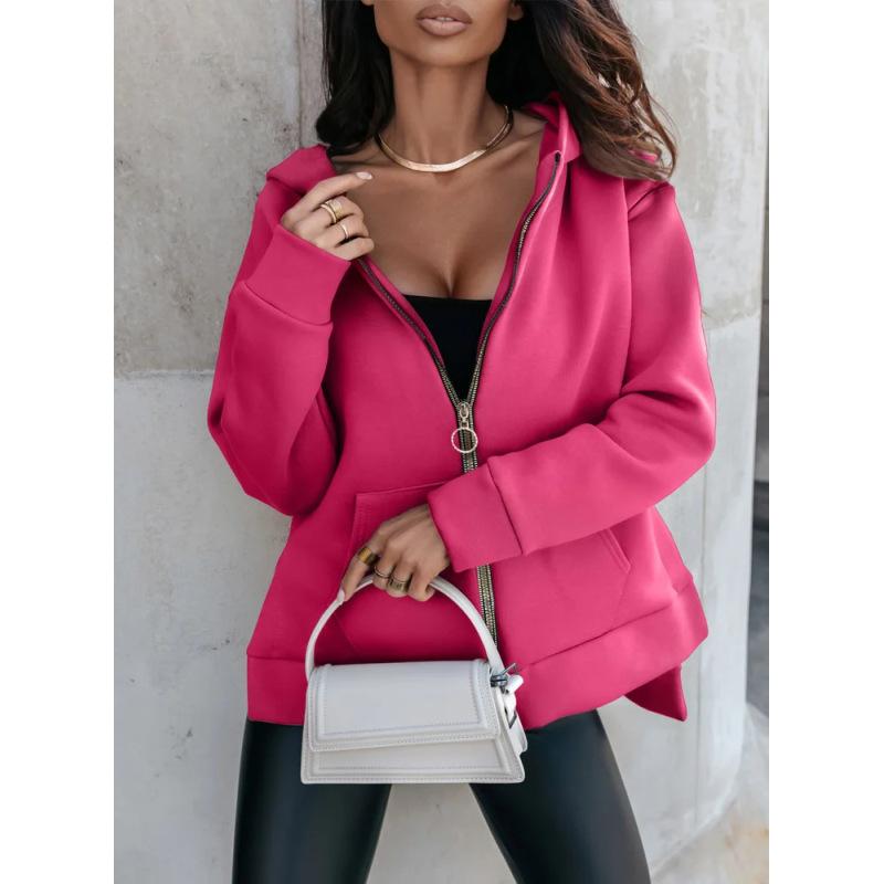 Women s Long Sleeve Zippered Loose Casual Hooded Sweatshirt Clothes Sale XXL Яскраво-рожевий
Women s Long Sleeve Zippered Loose Casual Hooded Sweatshirt Clothes Sale XXL Яскраво-рожевий