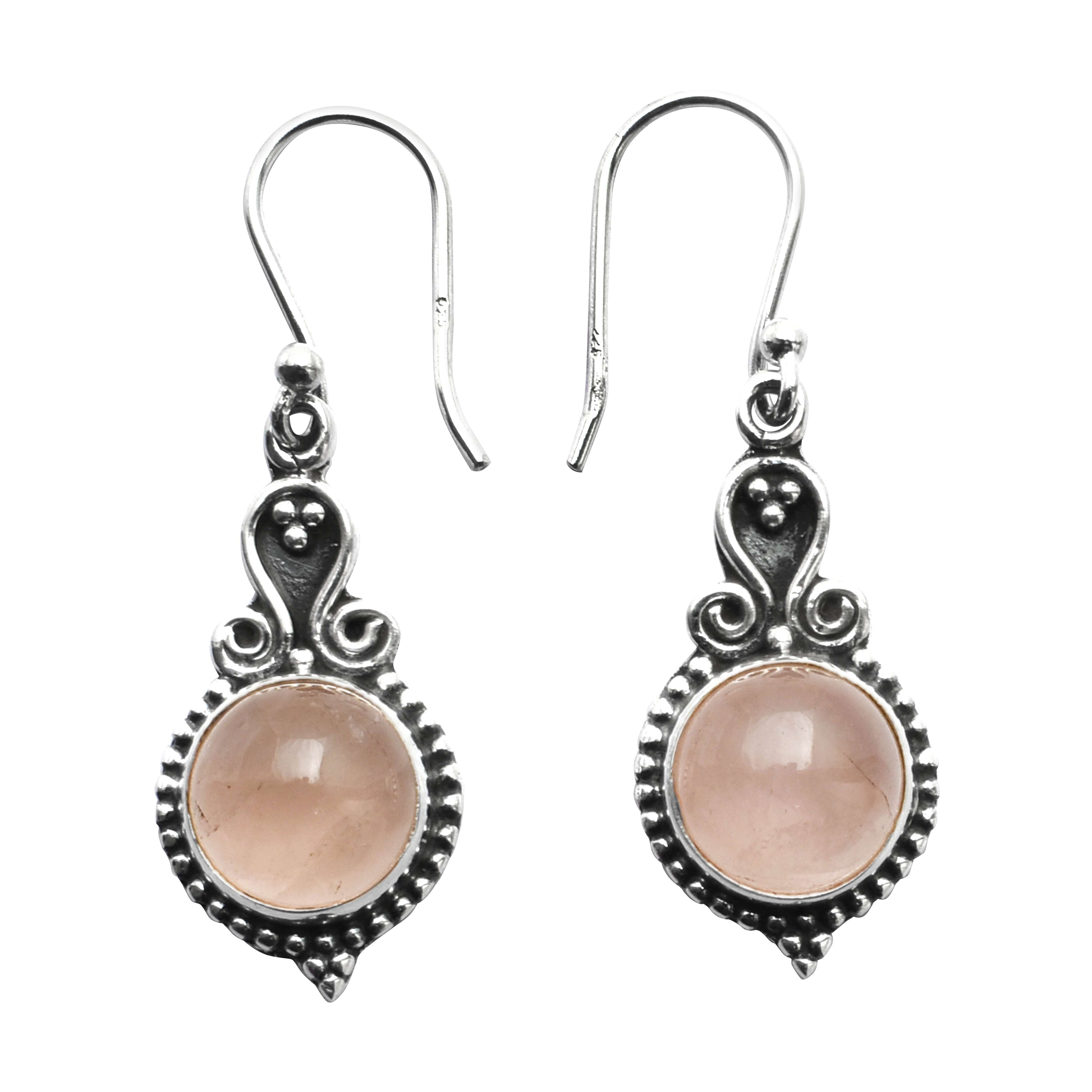 Rose Quartz Gemstone Earrings Solid 925 Sterling Silver Handmade Earrings Jewelry Gift For Women And Girls E-3553
Rose Quartz Gemstone Earrings Solid 925 Sterling Silver Handmade Earrings Jewelry Gift For Women And Girls E-3553