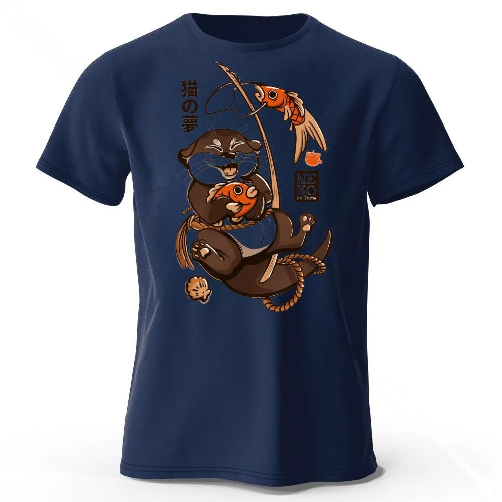 Japanese Style Tanuki Men s Cotton Sports Short Sleeves Plus Size Loose T-shirt Summer Street Casual Top S темно-синього кольору
Japanese Style Tanuki Men s Cotton Sports Short Sleeves Plus Size Loose T-shirt Summer Street Casual Top S темно-синього кольору