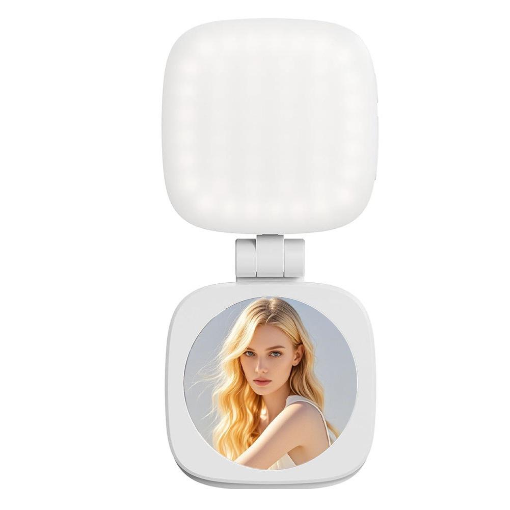 Mini Selfie Fill Light with Mirror Strong Magnetic Adsorption LED Video Photography Light Rechargeable for Smartphones Tablets білий
Mini Selfie Fill Light with Mirror Strong Magnetic Adsorption LED Video Photography Light Rechargeable for Smartphones Tablets білий