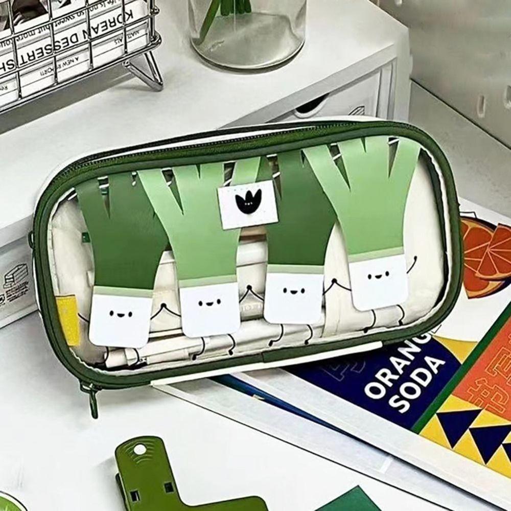 2 Layers Pencil Case Multi-functional Stationery Storage Pouch Portable Pen Bag for Student Gift прозорий
2 Layers Pencil Case Multi-functional Stationery Storage Pouch Portable Pen Bag for Student Gift прозорий