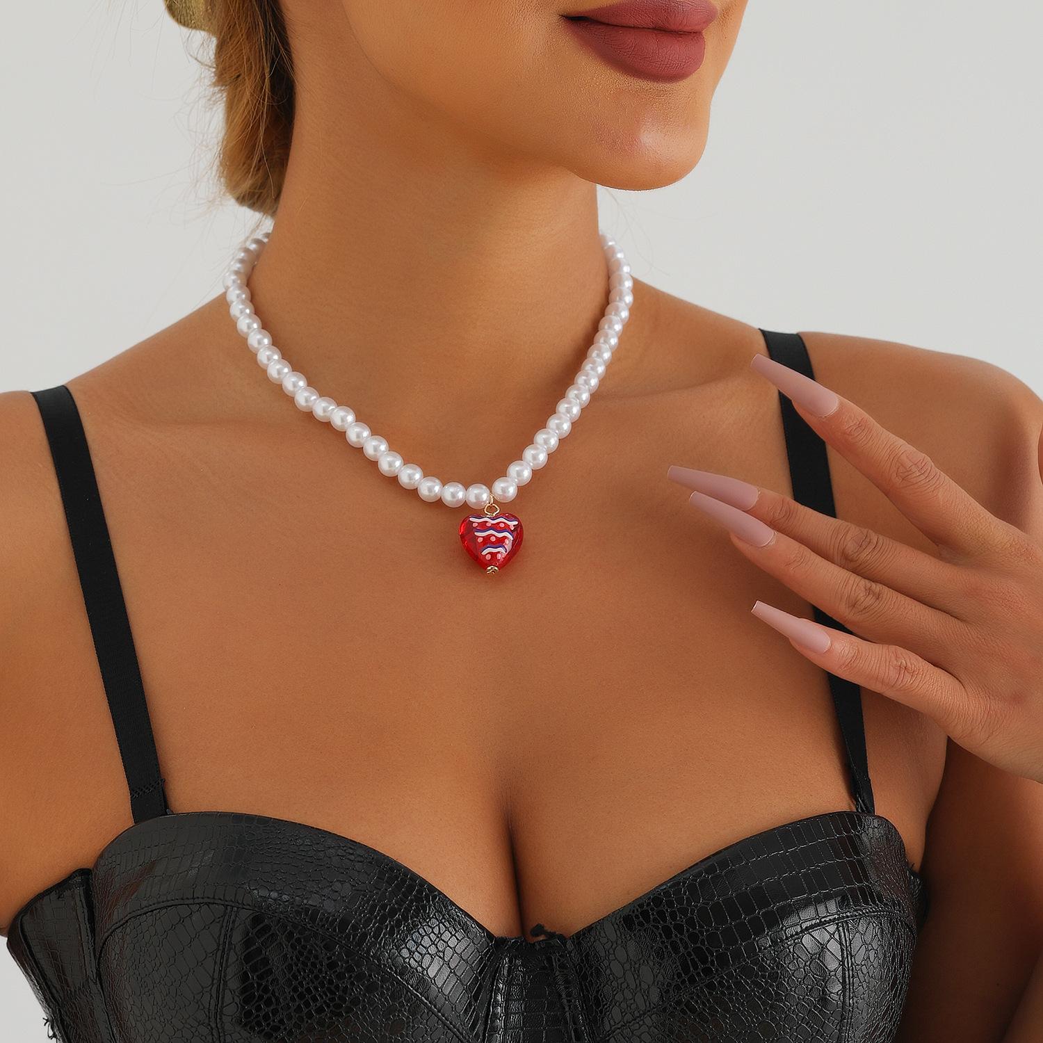 Jewelry, Single-Layer Imitation Pearl Beaded Handmade Necklace, Casual Girl Love Pendant, Necklace, Sweet Girl. золотий
Jewelry, Single-Layer Imitation Pearl Beaded Handmade Necklace, Casual Girl Love Pendant, Necklace, Sweet Girl. золотий