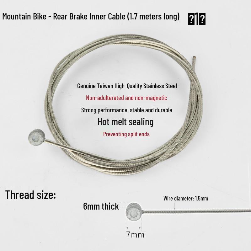 Professor Bicycle Stainless Steel Shifter & Brake Cable - Inner Wire for Mountain & Road Bikes
Professor Bicycle Stainless Steel Shifter & Brake Cable - Inner Wire for Mountain & Road Bikes