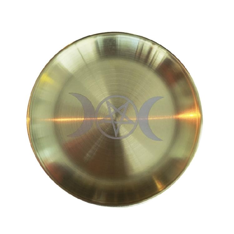 Пентаграма Вівтар Ритуальний Тримач для Свічки Тарілка Плоска Миска з Нержавіючої Сталі
Пентаграма Вівтар Ритуальний Тримач для Свічки Тарілка Плоска Миска з Нержавіючої Сталі