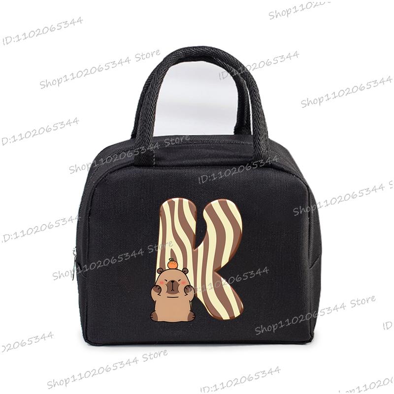 Funny Cartoon Capybara Alphabet A-Z Portable Lunch Bag Women Multifunctional Insulation Pouch Outdoor Kids Bento Lunch Bags
Funny Cartoon Capybara Alphabet A-Z Portable Lunch Bag Women Multifunctional Insulation Pouch Outdoor Kids Bento Lunch Bags