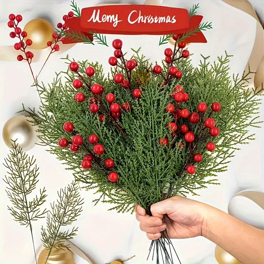12Pcs Artifical Berry Pine Needles Christmas Tree Decoration Ornaments Fake Plant For Home Decor New Year 2026 Gifts Accessories
12Pcs Artifical Berry Pine Needles Christmas Tree Decoration Ornaments Fake Plant For Home Decor New Year 2026 Gifts Accessories